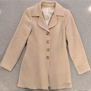 Cream Handmade Women’s Pea Coat